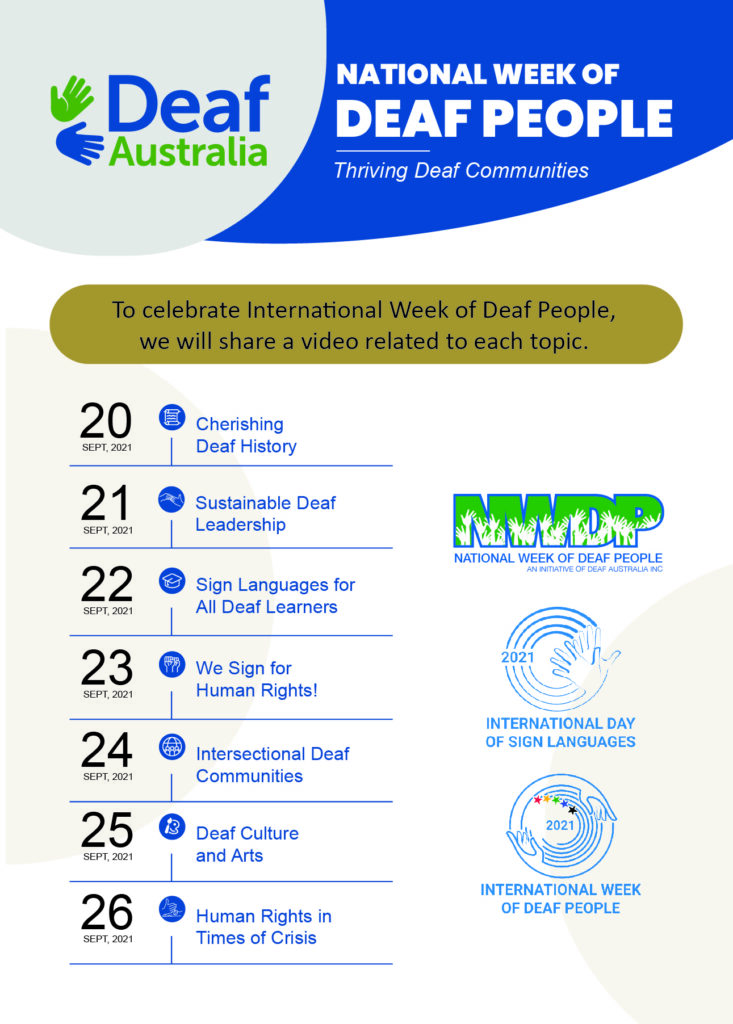 National Week of Deaf People Deaf Australia