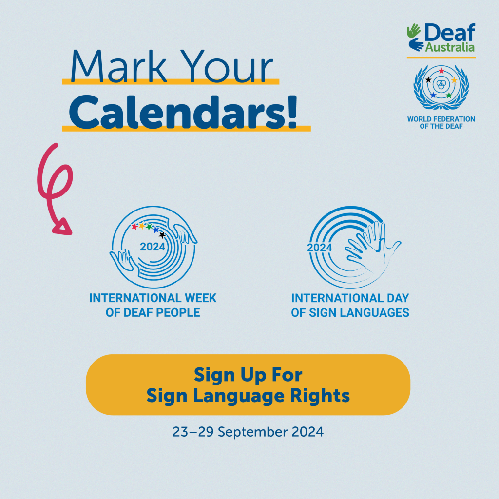 National Week of Deaf People 2024 Deaf Australia